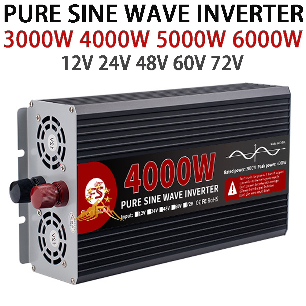 Real Power Pure Sine Wave Inve - Pure Sine Wave Inverter 5000W 48V 220V 评论和价格